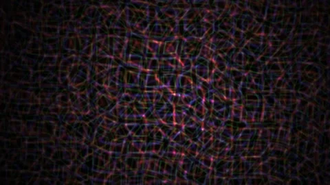 Abstract Geometric Pattern Animation with Pulsing Colorful Light Effects. Video stock 334458618
