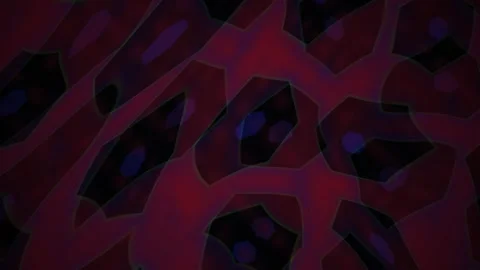 Abstract Geometric Pattern Animation with Pulsing Neon Colors and Dark Shapes Stock Footage 340514307