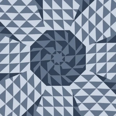 Abstract Geometric Pattern Animation with Rotating Shapes and Triangles. Stock Footage 327258772