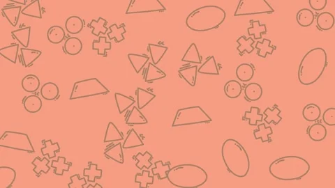 Abstract Geometric Pattern Animation - Seamless Loop for Creative Projects. Stock Footage 320120458