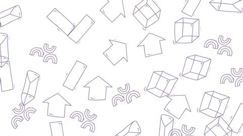 Abstract Geometric Pattern Animation - Seamless Looping Background. Stock Footage 320120742