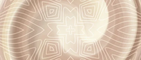 Abstract Geometric Pattern Animation Subtle Slow Motion Soft Beige Backdrop Video stock 346728939