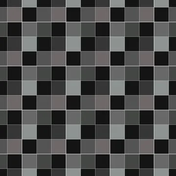 Abstract Geometric Pattern Background With Black And Grey Squares Stock Illustration