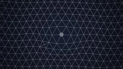 Abstract Geometric Pattern Background, Dark Blue Dotted Triangles, Seamless.. Stock Footage 348793386