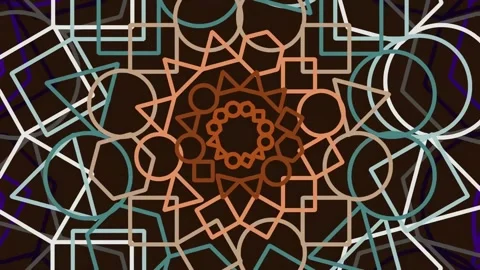 Abstract geometric pattern background design for modern digital art Stock Footage 342203962