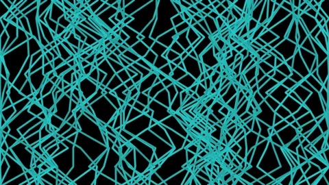 Abstract geometric pattern background: Digital line art design on black Stock Footage 336506089