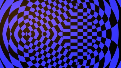 Abstract geometric pattern background with dynamic blue and black circular .. Stock Footage 339788857