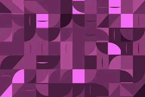 Abstract Geometric Pattern Background featuring Purple Shapes and Modern Desi Stock Illustration