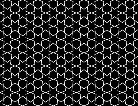 Abstract geometric pattern background with hexagonal and triangular texture Stock Illustration