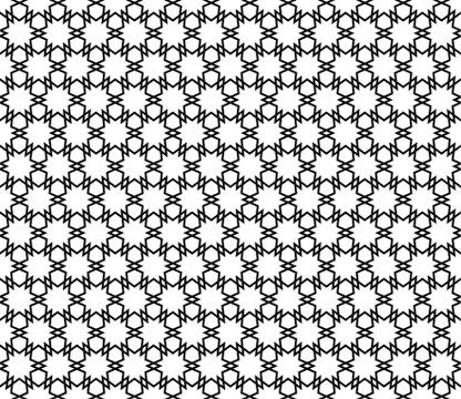 Abstract geometric pattern background with hexagonal and triangular texture Illustrazione stock