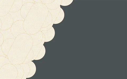 Abstract Geometric Pattern Background With Minimal Gold Line Border and Dar.. Stock Illustration