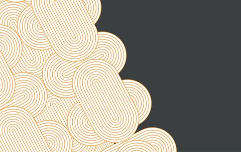 Abstract Geometric Pattern Background With Minimal Gold Line Border and Dar.. Stock Illustration