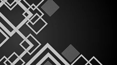 Abstract geometric pattern background with overlapping squares and diagonal.. Stock Footage 337265583