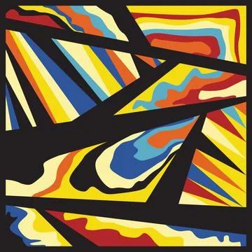 Abstract geometric pattern background. Pucci style Stock Illustration