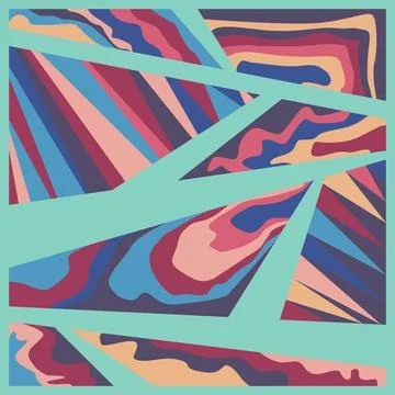 Abstract geometric pattern background. Pucci style Stock Illustration