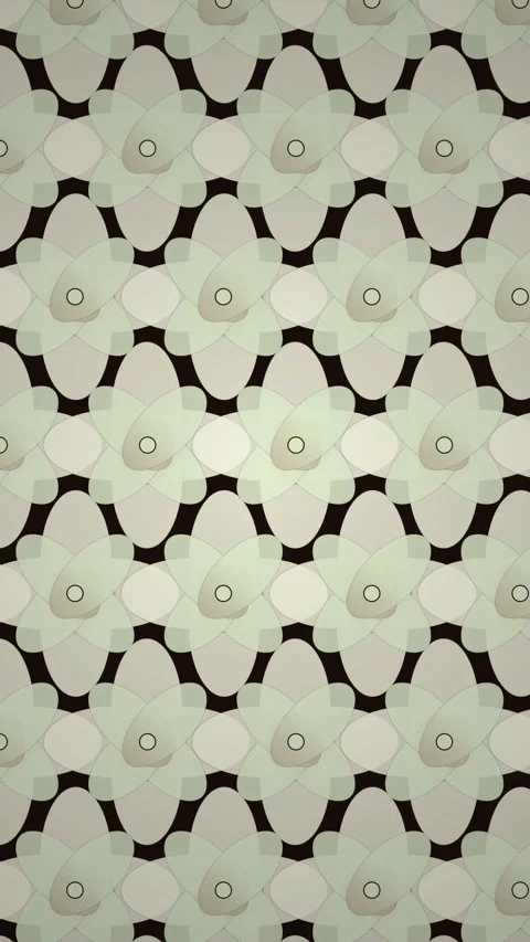 Abstract Geometric Pattern Background, Repeating Organic Shapes, Light Gree.. Stock Footage 347695446