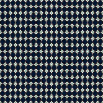 Abstract geometric pattern background with rhombus shapes texture. Blue and gold Stock Illustration