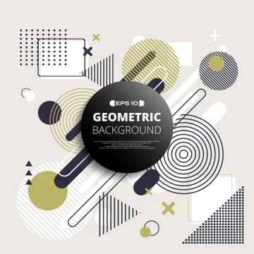 Abstract of geometric pattern background with space in center. Illustrazione stock