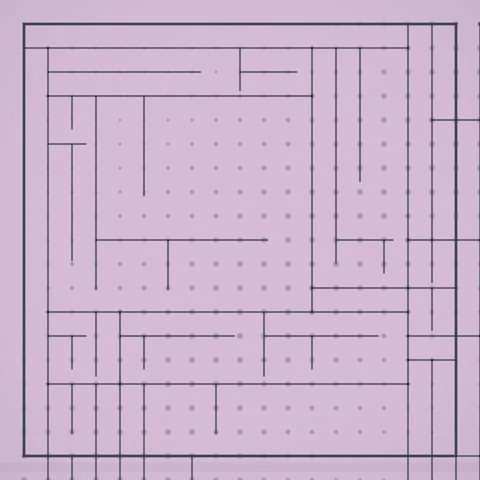 Abstract Geometric Pattern Background with Subtle Dots on Pink Gradient Stock Footage 347810894