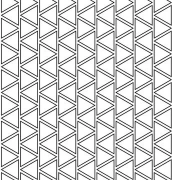 Abstract geometric pattern background texture. Black and white seamless grid Stock Illustration