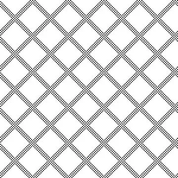 Abstract geometric pattern background texture. Black and white seamless grid Stock-Illustration