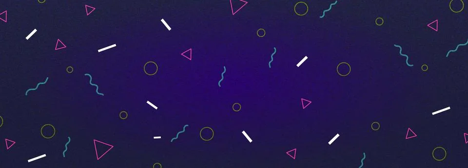 Abstract geometric pattern background, vector circle, triangle and square lines Stock Illustration