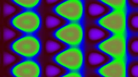 Abstract geometric pattern background with vibrant green and blue digital wav Stock Footage 341058935