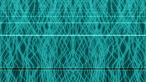 Abstract geometric pattern background with vintage teal zig-zag lines Stock Footage 336168878