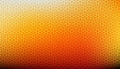 Abstract geometric pattern background with warm orange and red gradient colors Stock Illustration
