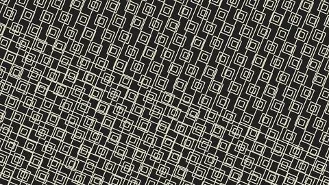 Abstract geometric pattern with beige squares on a black background, diagonal 库存插图