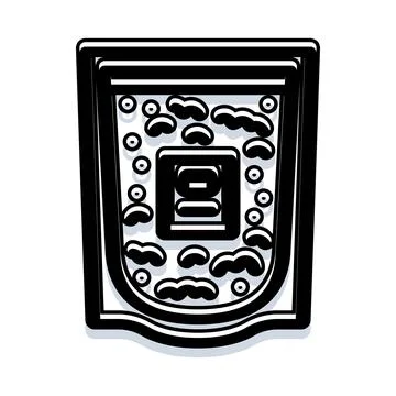 Abstract geometric pattern in black and white style Stock Illustration