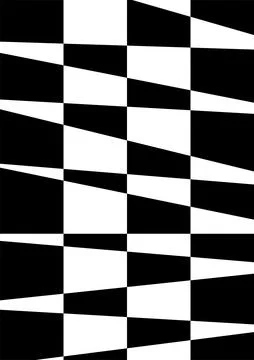 Abstract geometric pattern of black and white triangles arranged in a grid... Illustrazione stock
