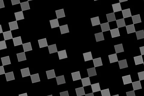 Abstract geometric pattern with black and gray squares 库存插图