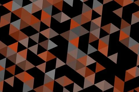 Abstract geometric pattern with black, gray, and red triangles 스톡 일러스트
