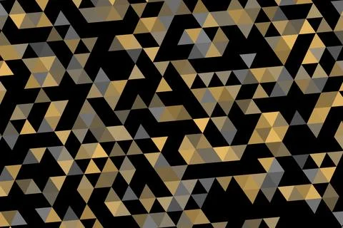 Abstract geometric pattern with black, green, and orange colors イラスト素材