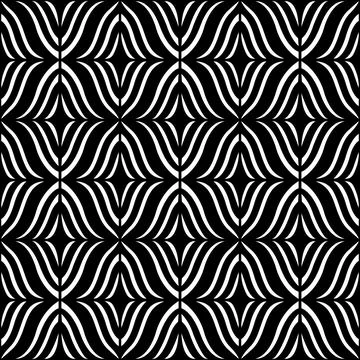 Abstract Geometric Pattern (Black, White) Stock Illustration