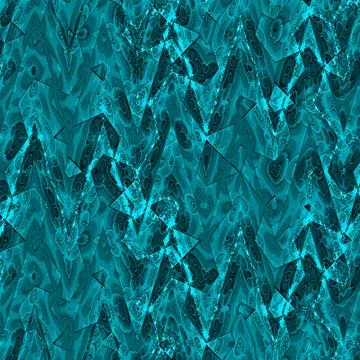 Abstract geometric pattern in blue and teal. Christmas wallpaper. 스톡 일러스트