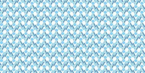 Abstract Geometric Pattern: Blue and White Repetitive Design Stock Illustration