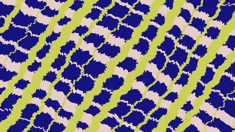 Abstract geometric pattern with blue and green diagonal lines 库存插图