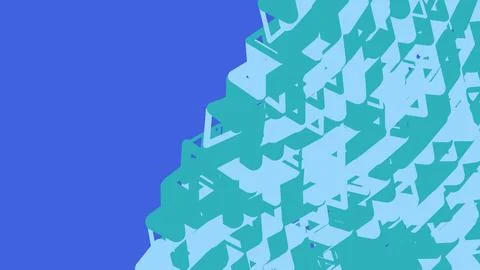 Abstract geometric pattern with blue and teal shapes 스톡 일러스트