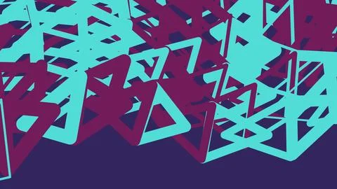Abstract geometric pattern with blue and purple triangle shapes Stockillustratie