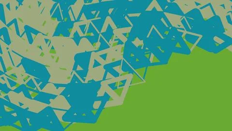 Abstract geometric pattern with blue and green shapes 스톡 일러스트