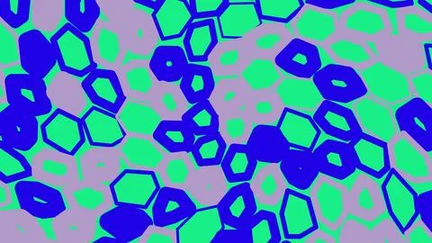 Abstract geometric pattern with blue and green hexagons イラスト素材