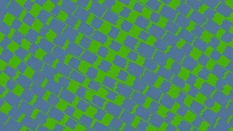 Abstract geometric pattern with blue and green squares Stock Illustration