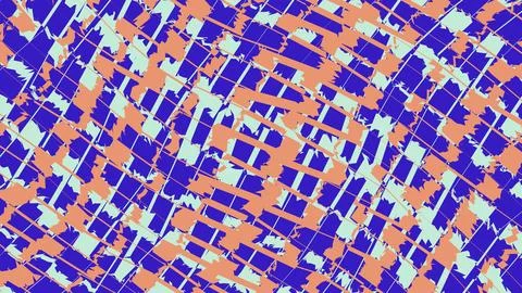 Abstract geometric pattern with blue and orange shapes 스톡 일러스트
