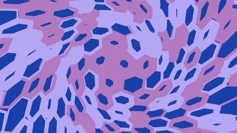 Abstract geometric pattern with blue and pink circles Stockillustratie