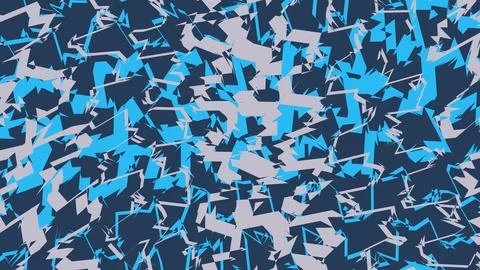Abstract geometric pattern with blue and grey shapes Stockillustratie