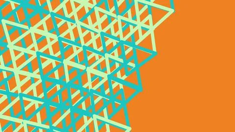 Abstract geometric pattern with blue and green triangles Stock Illustration
