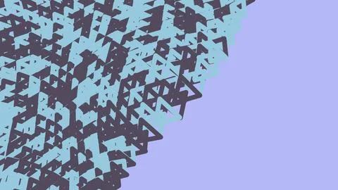 Abstract geometric pattern with blue and dark grey triangles Stock Illustration