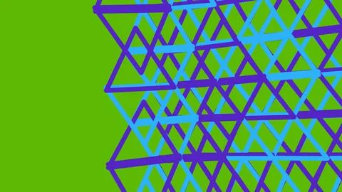 Abstract geometric pattern with blue and purple triangles Stock Illustration